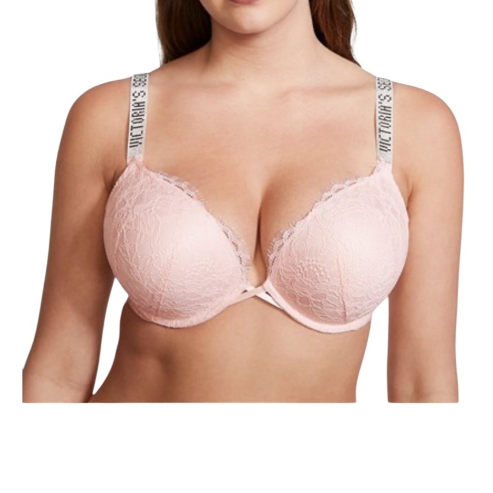 Victoria's Secret Very Sexy Push-Up Bra
Lace with Rhinestone Strap Women’s 36DDD